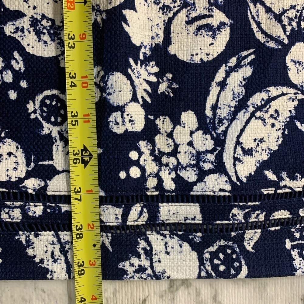 Talbots White Fruit Print Woven Lined Sheath Dress - Picture 13 of 14